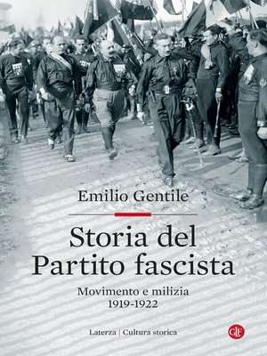 cover image of Storia del Partito fascista